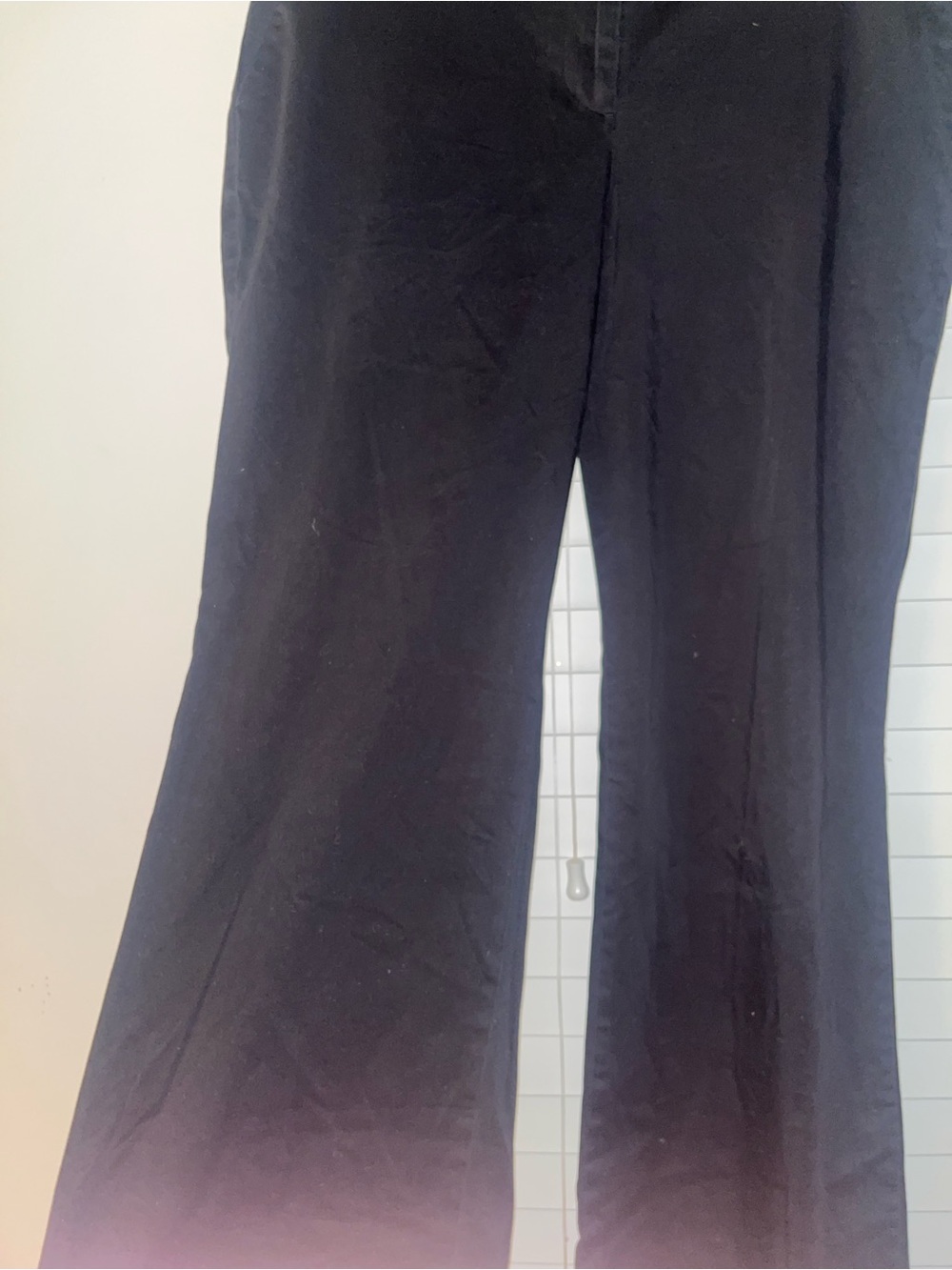 Talbots Black High-Rise Trousers with Hook Closure super Soft but dressy